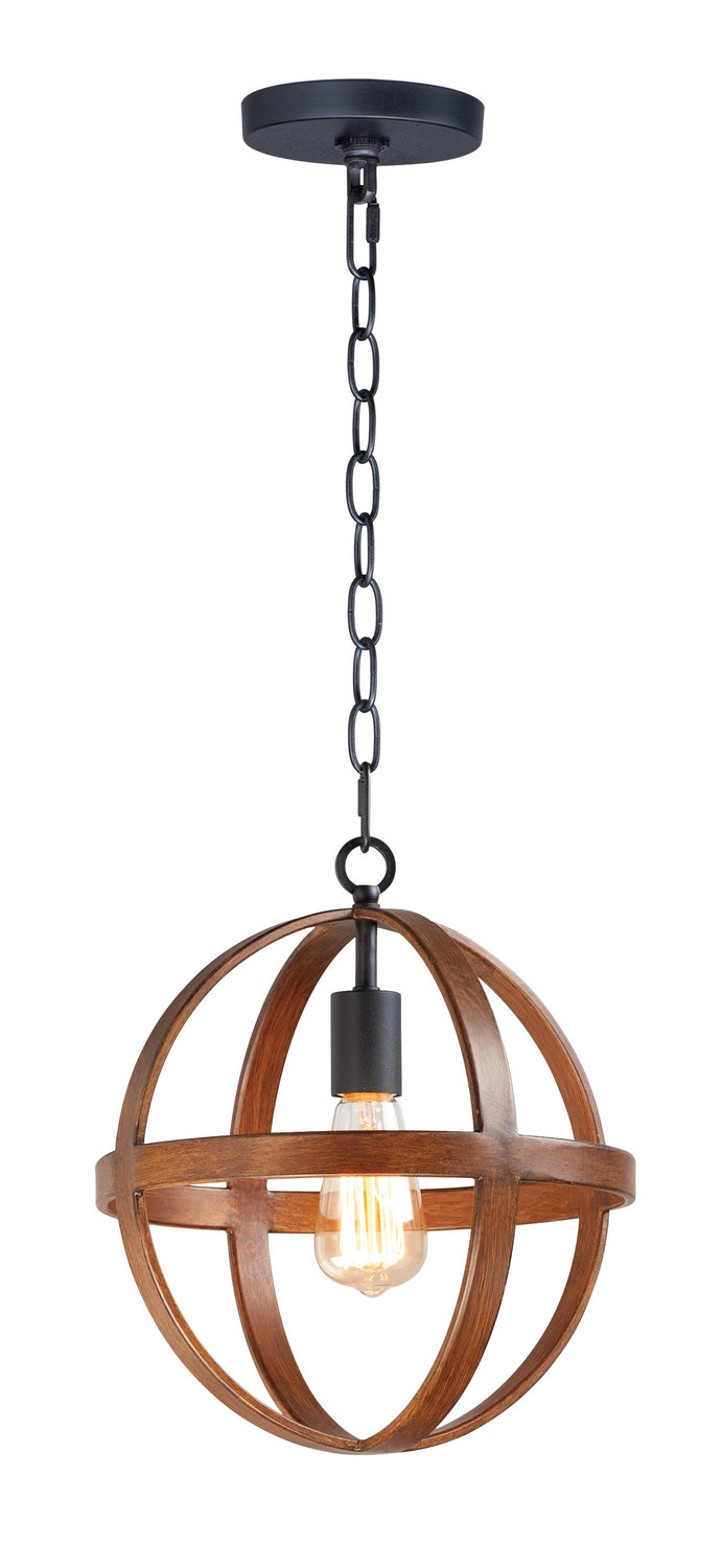 Maxim Compass 27571APBK Pendant Light - Antique Pecan / Black
