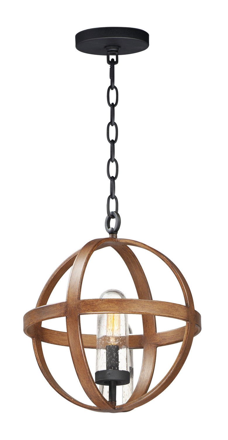 Maxim Compass 27582CDAPBK Chandelier Light - Antique Pecan / Black
