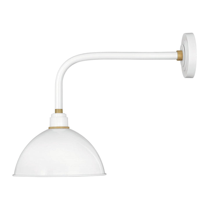 Hinkley Lighting 10514GW  Foundry Dome Outdoor Gloss White