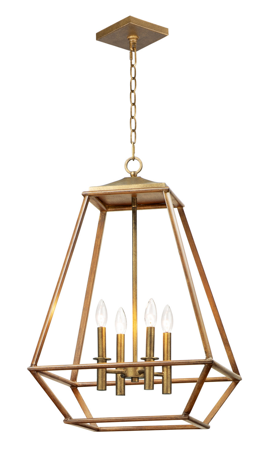 Maxim Woodland 39543HZBRG Pendant Light - Hazel / Burnished Gold
