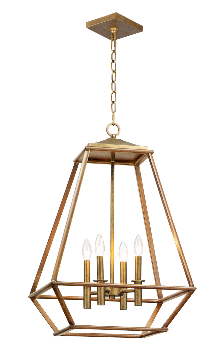 Maxim Woodland 39543HZBRG Pendant Light - Hazel / Burnished Gold