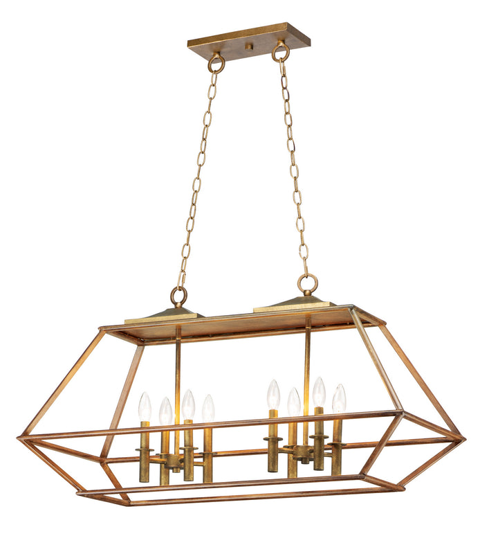 Maxim Woodland 39547HZBRG Pendant Light - Hazel / Burnished Gold