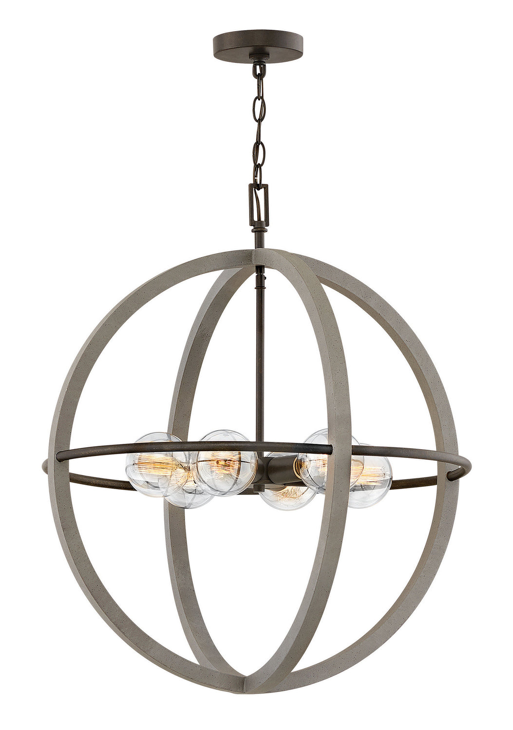 Hinkley Bodie 3426DC Chandelier Light - Dark Cement