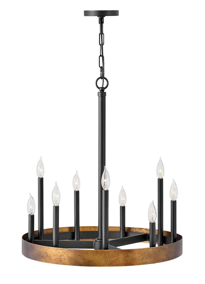Hinkley Wells 3866WA Chandelier Light - Weathered Brass