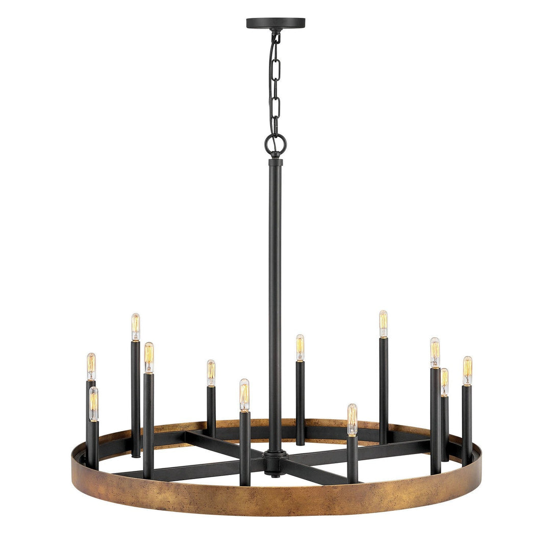 Hinkley Wells 3869WA Chandelier Light - Weathered Brass