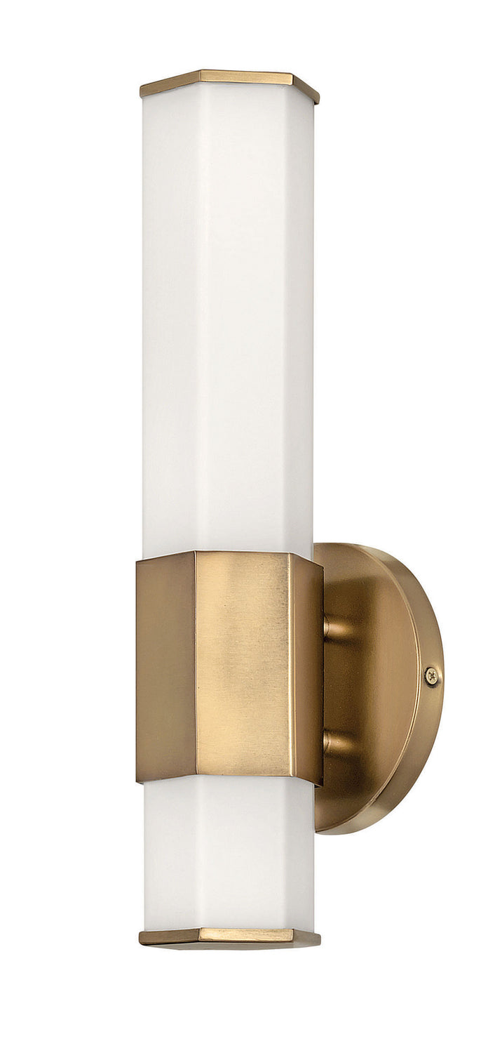 Hinkley Facet 51150HB Bath Vanity Light 5 in. wide - Heritage Brass