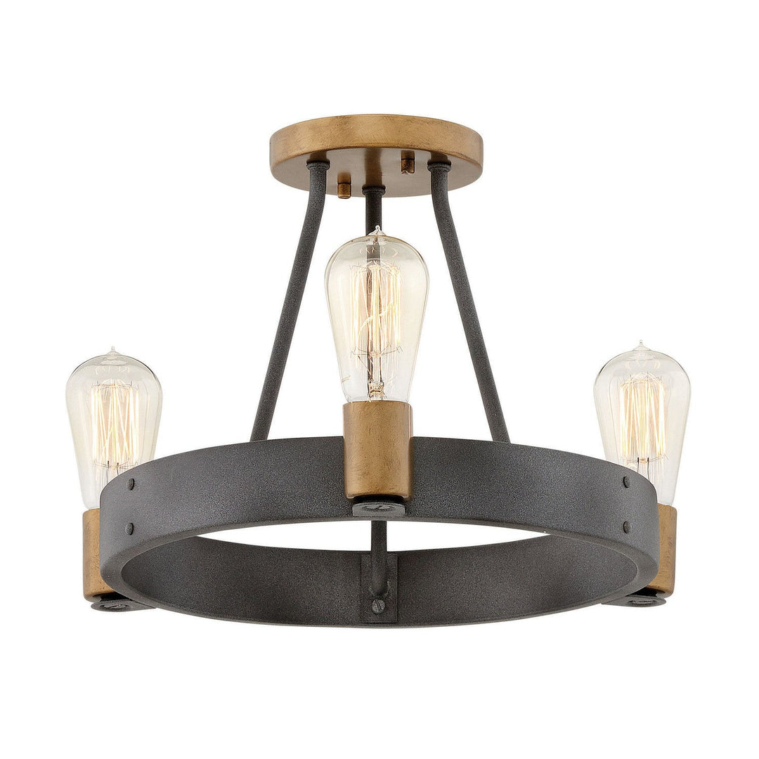 Hinkley Silas 4263DZ Ceiling Light - Aged Zinc