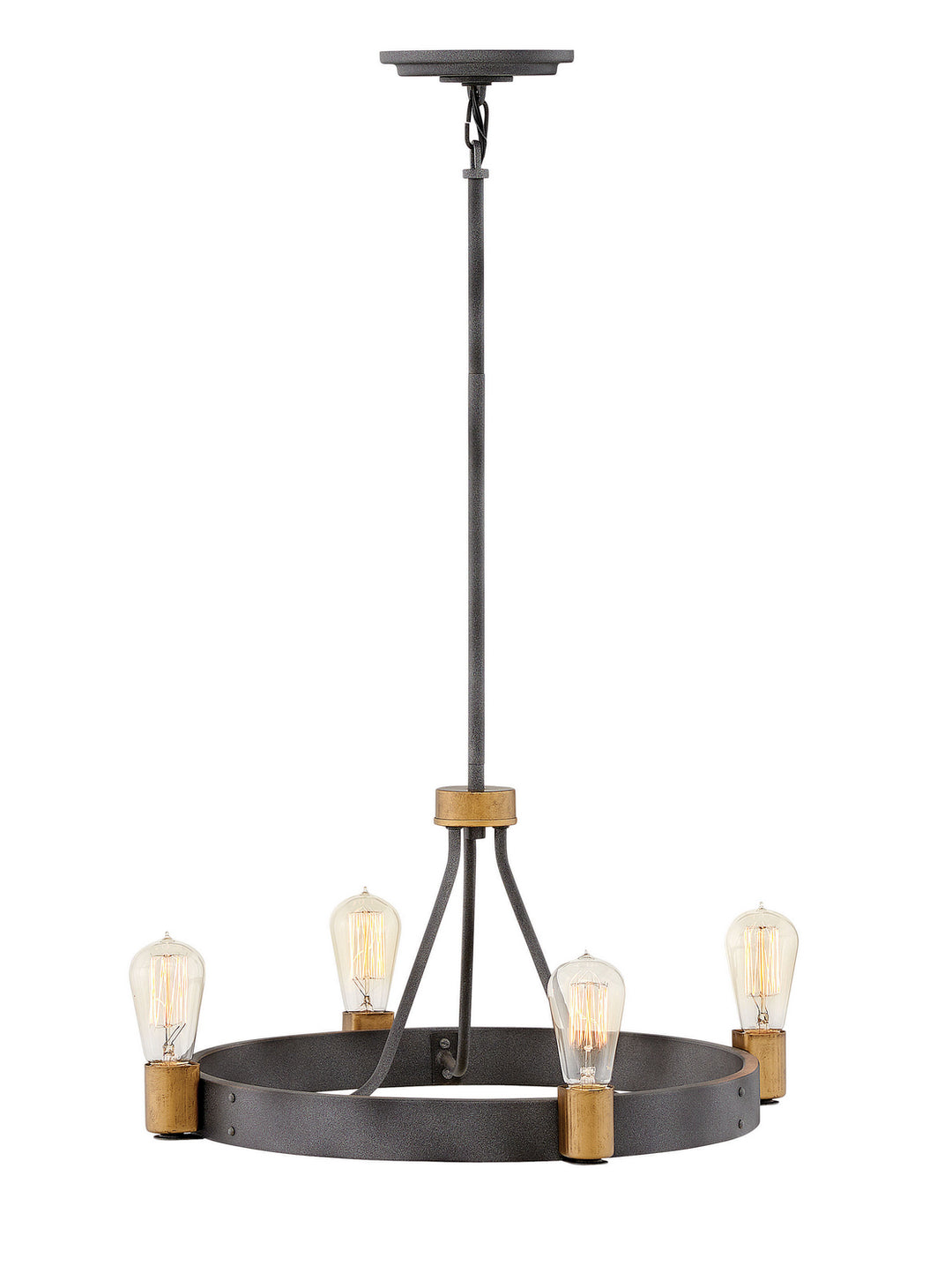 Hinkley Silas 4264DZ Chandelier Light - Aged Zinc