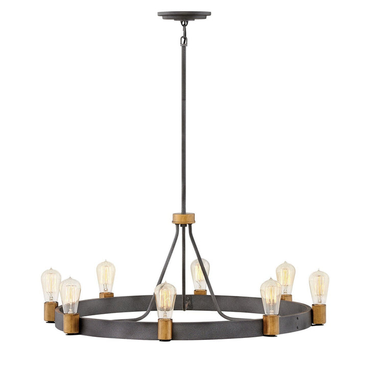 Hinkley Silas 4268DZ Chandelier Light - Aged Zinc