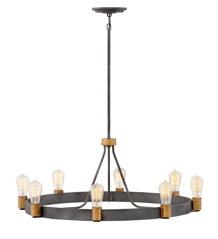 Hinkley Silas 4268DZ Chandelier Light - Aged Zinc