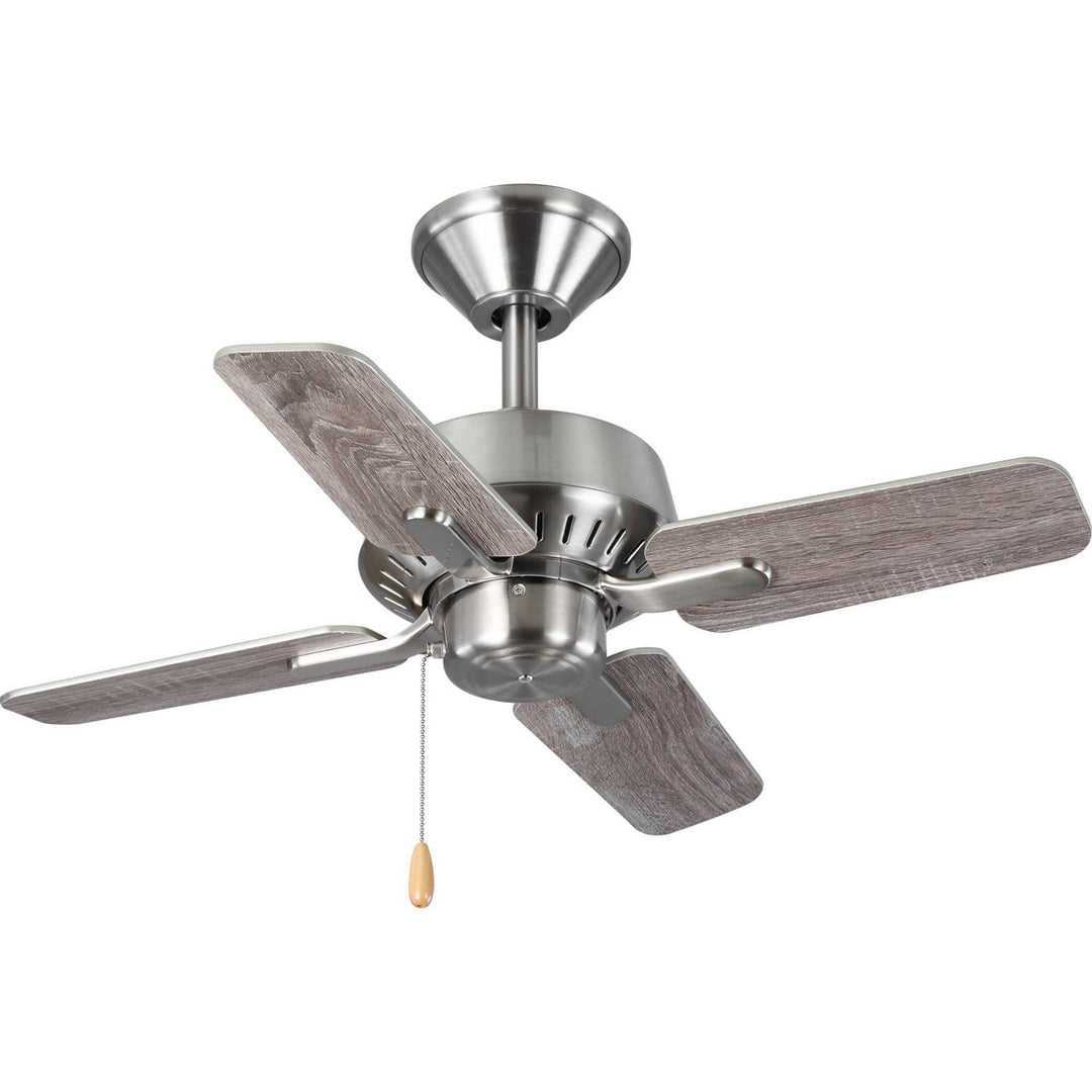 Progress Drift P250008-009 Ceiling Fan - Brushed Nickel, Silver, Driftwood/