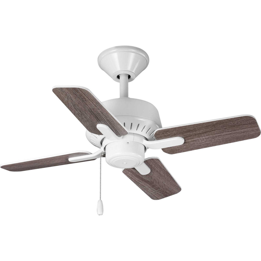 Progress Drift P250008-030 Ceiling Fan - White, White, Driftwood/