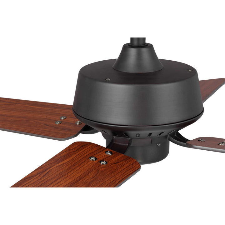 Progress Drift P250008-129 Ceiling Fan - Architectural Bronze, Medium Cherry, Classic Walnut/