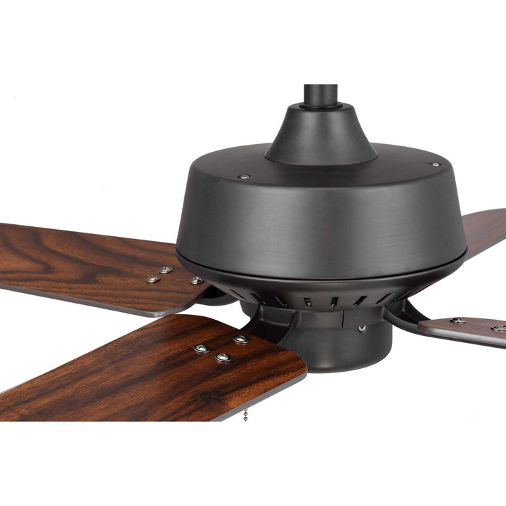 Progress Drift P250008-129 Ceiling Fan - Architectural Bronze, Medium Cherry, Classic Walnut/