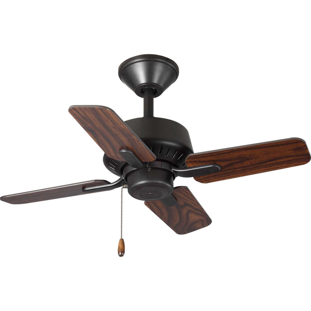 Progress Drift P250008-129 Ceiling Fan - Architectural Bronze, Medium Cherry, Classic Walnut/