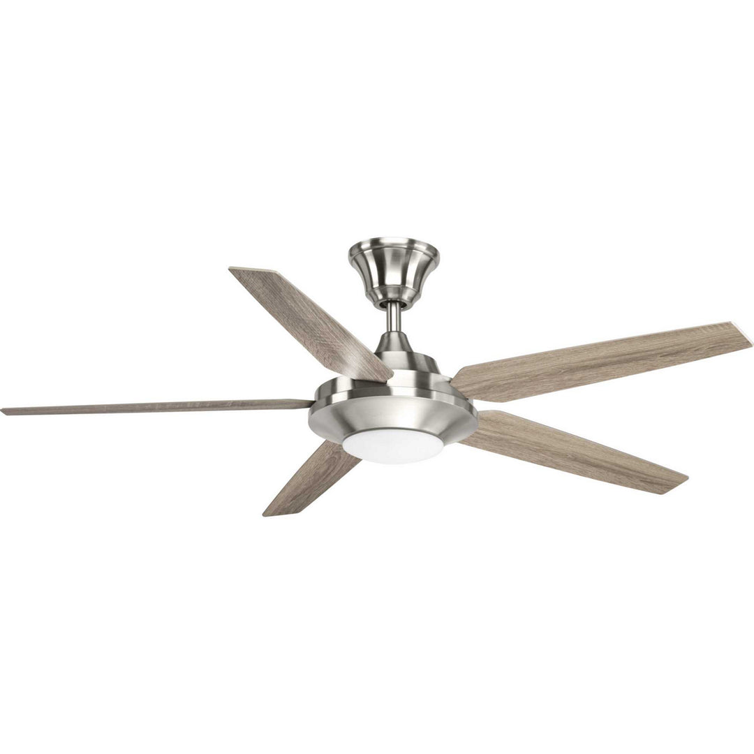 Progress Signature Plus Ii P2539-0930K Ceiling Fan - Brushed Nickel, Driftwood, Silver/