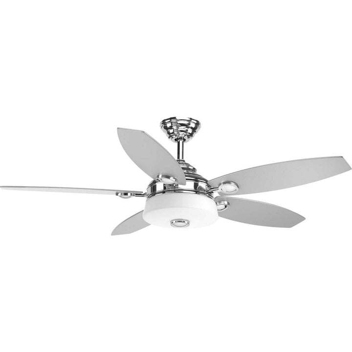 Progress Graceful P2544-1530K Ceiling Fan - Polished Chrome, Silver, Toasted Oak/