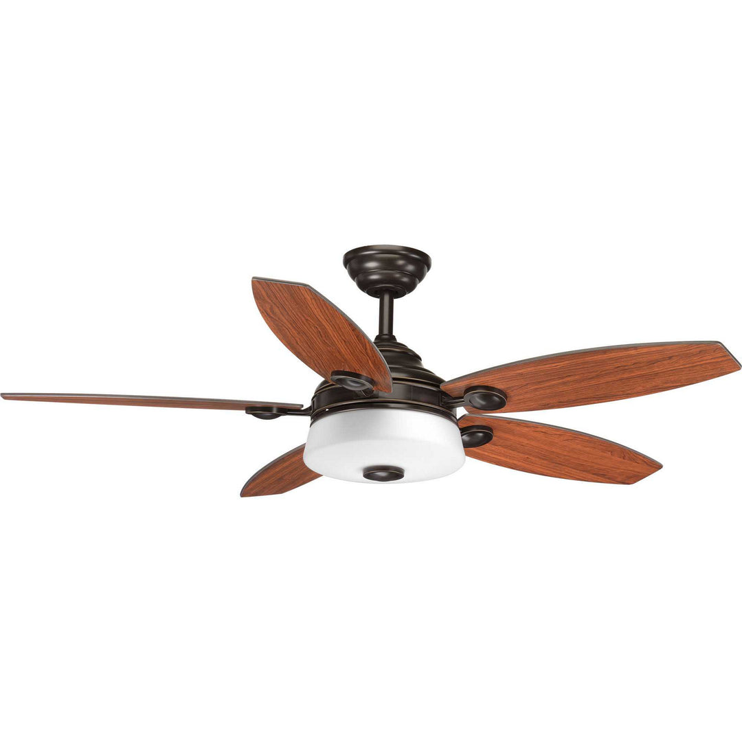 Progress Graceful P2544-2030K Ceiling Fan - Antique Bronze, American Walnut, Medium Cherry/