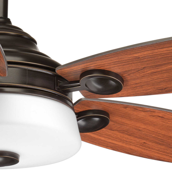 Progress Graceful P2544-2030K Ceiling Fan - Antique Bronze, American Walnut, Medium Cherry/