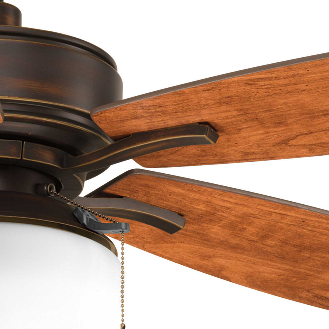 Progress Billows P2552-20 Ceiling Fan - Antique Bronze, American Walnut, Cherry/