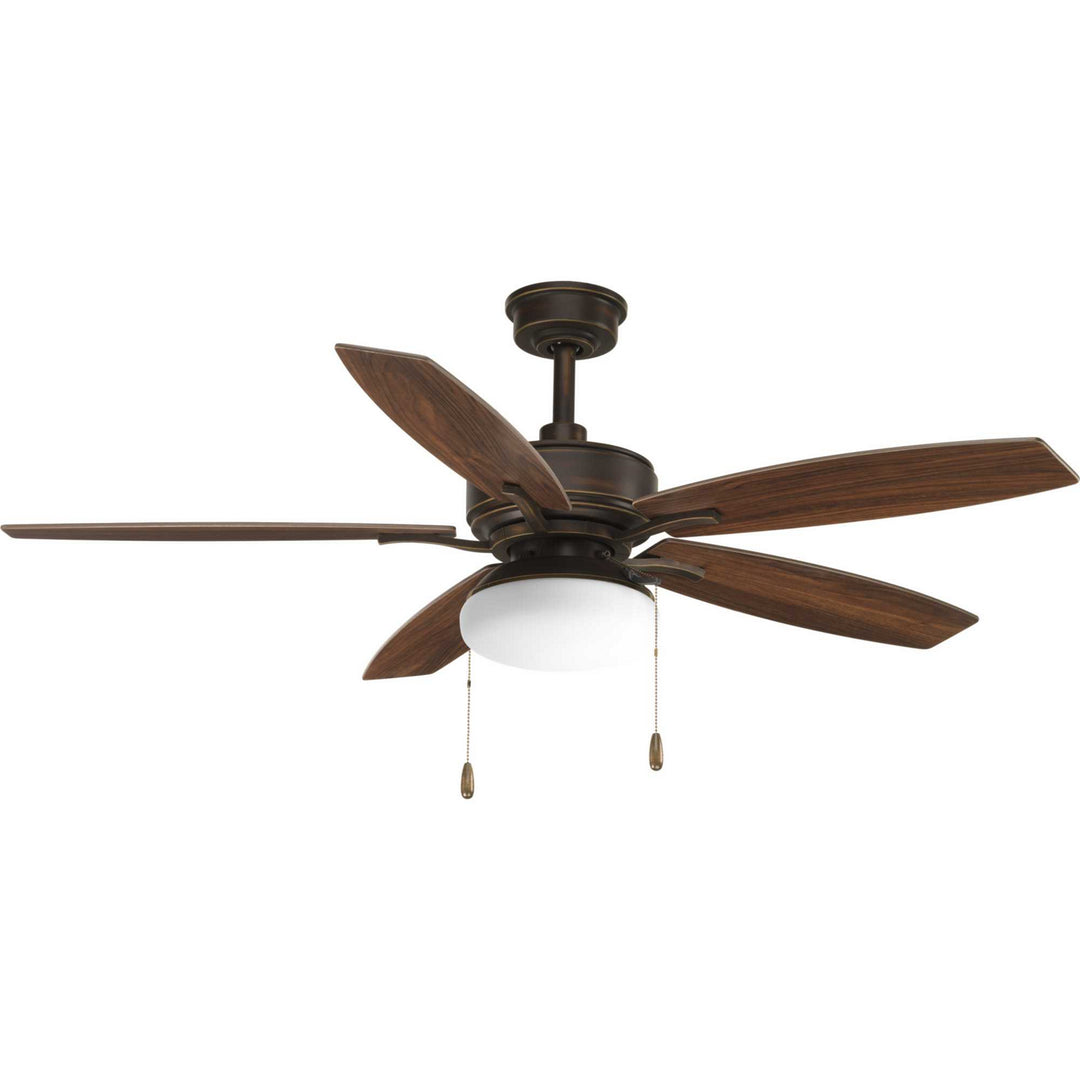 Progress Billows P2552-20 Ceiling Fan - Antique Bronze, American Walnut, Cherry/