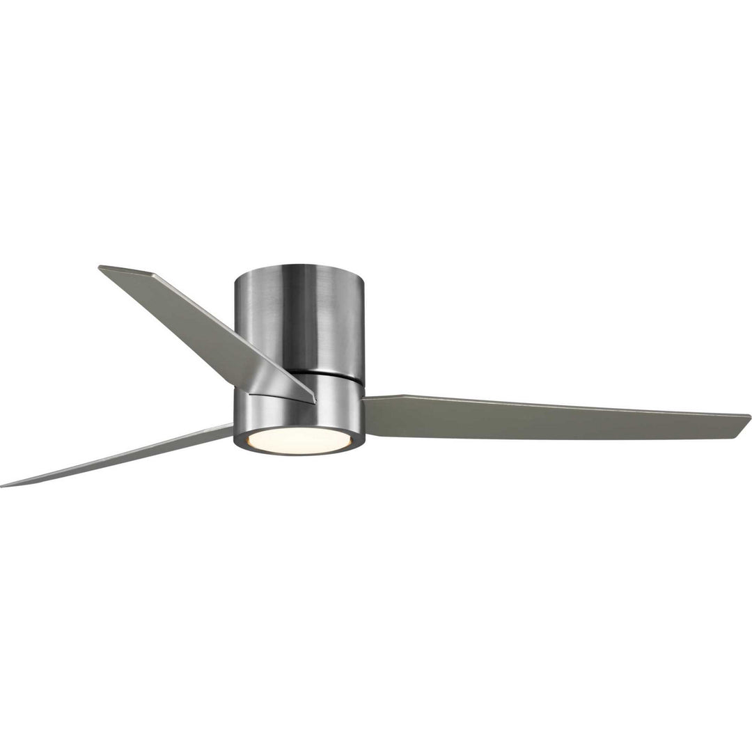 Progress Braden P2588-0930K Ceiling Fan - Brushed Nickel, Silver, American Walnut/