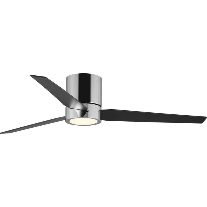 Progress Braden P2588-1530K Ceiling Fan - Polished Chrome, Black, American Walnut/