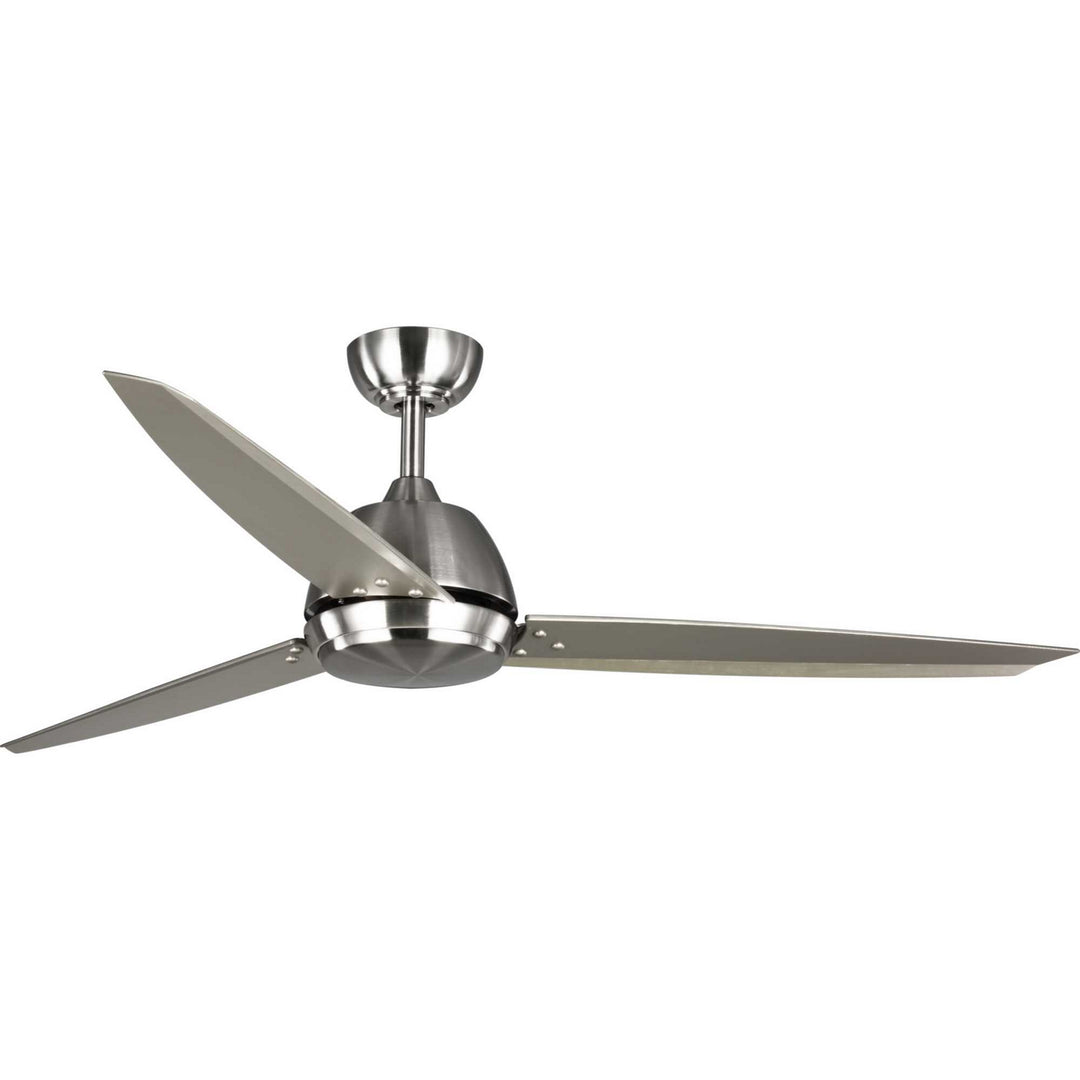 Progress Oriole P2592-0930K Ceiling Fan - Brushed Nickel, Silver/