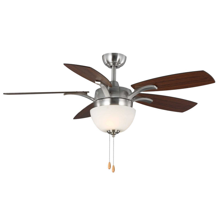 Progress Olson P2598-09 Ceiling Fan - Brushed Nickel, Classic Walnut, Medium Cherry/