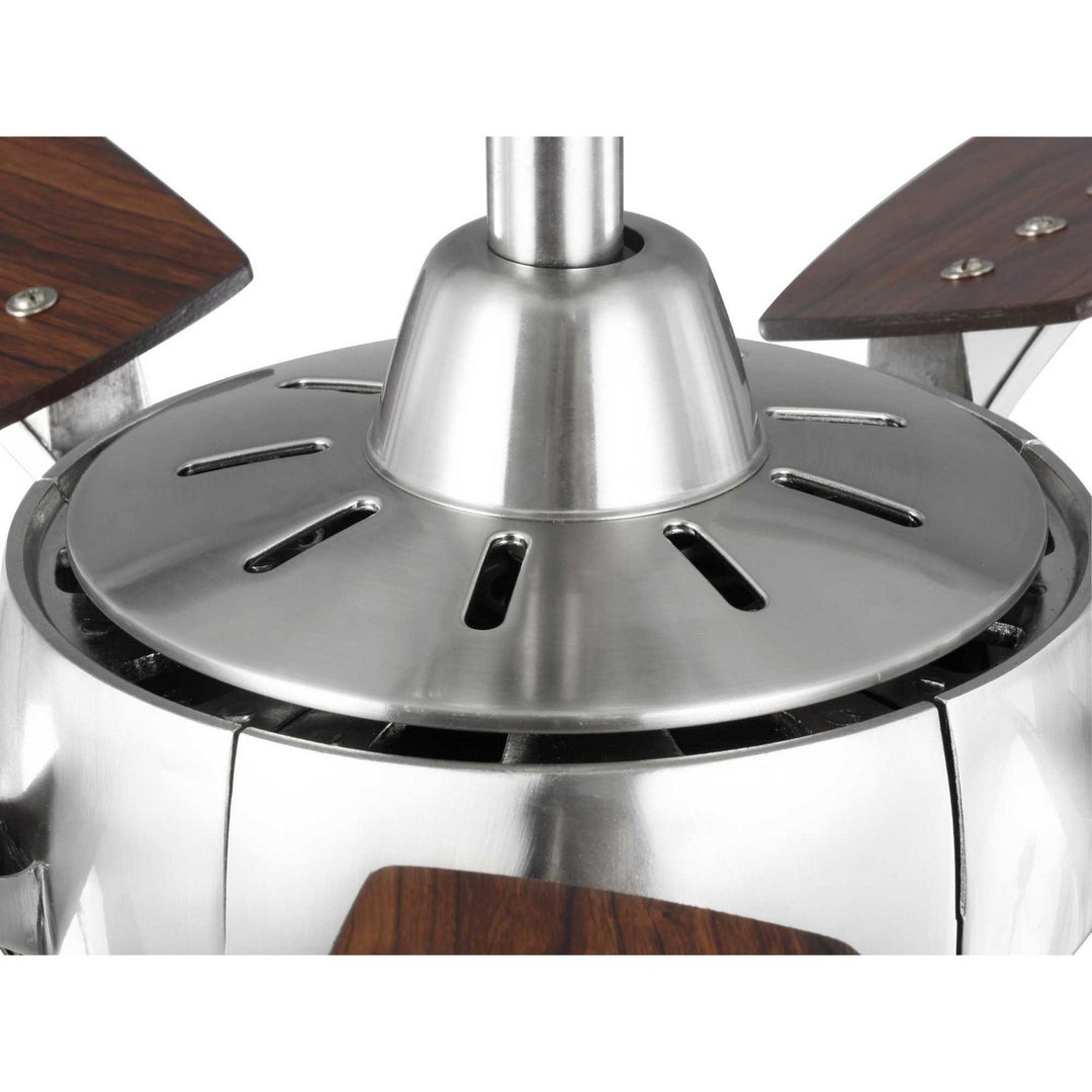 Progress Olson P2598-09 Ceiling Fan - Brushed Nickel, Classic Walnut, Medium Cherry/