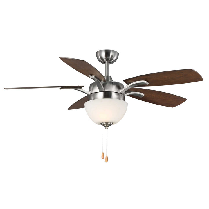 Progress Olson P2598-09 Ceiling Fan - Brushed Nickel, Classic Walnut, Medium Cherry/