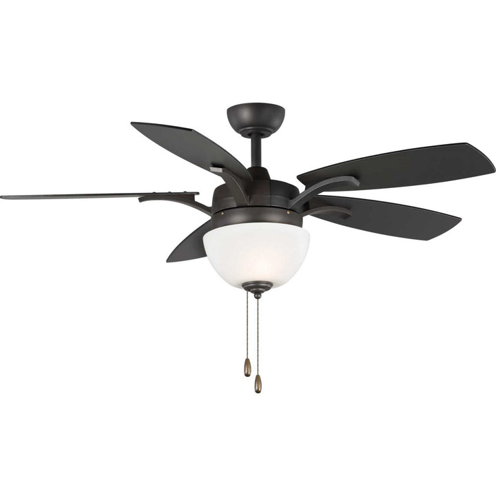 Progress Olson P2598-143 Ceiling Fan - Graphite, Graphite, Walnut/