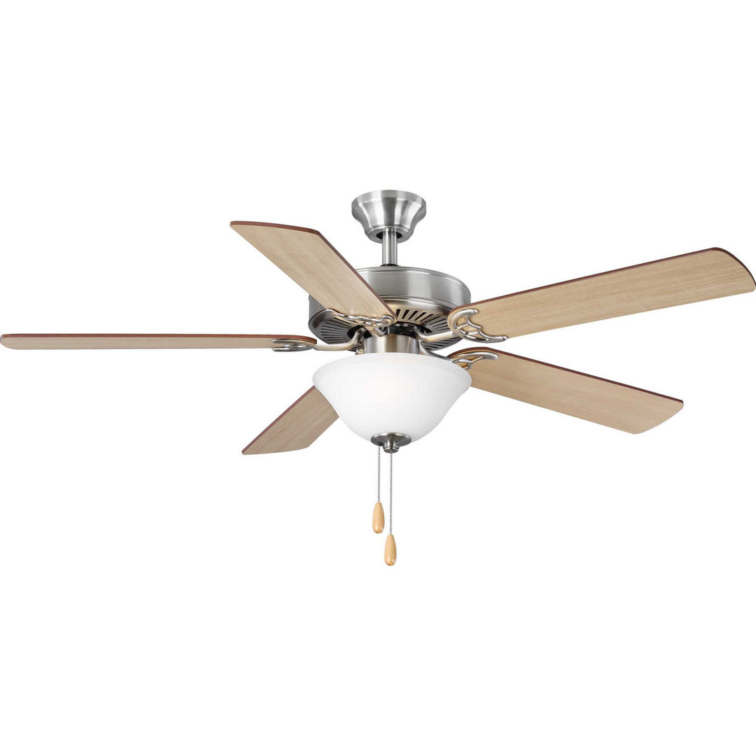 Progress Builder Fan P2599-09 Ceiling Fan - Brushed Nickel, Cherry, Natural Cherry/