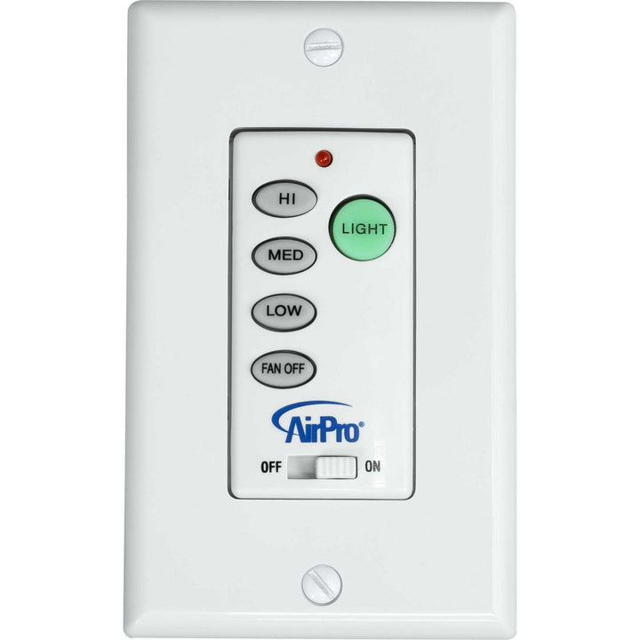Progress Lighting P2665-30 Airpro Wall Control Wall Control Ceiling Fan White
