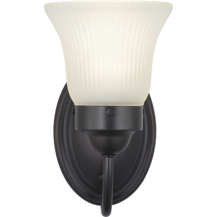 Progress Economy Fluted Glass P3287-20ET Wall Light - Antique Bronze