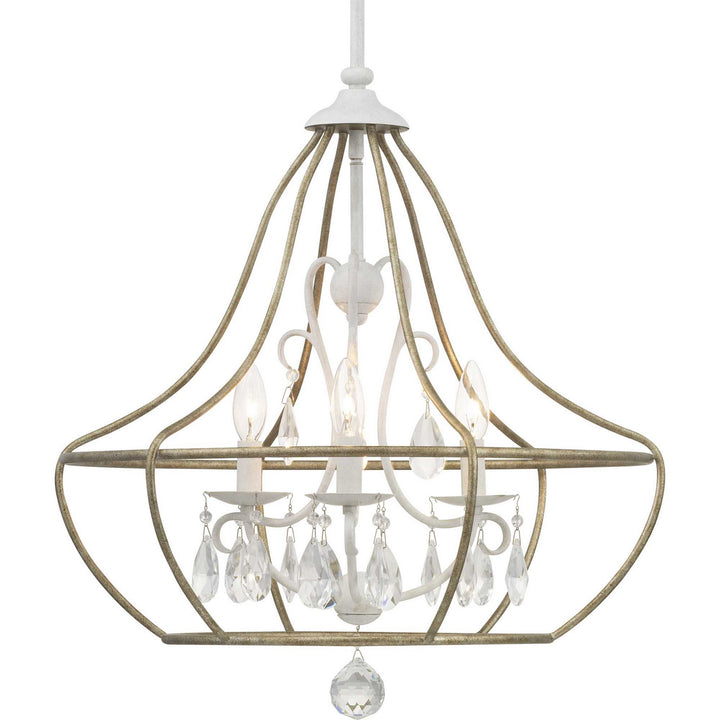 Progress Fleurette P400151-151 Chandelier Light - Cottage White