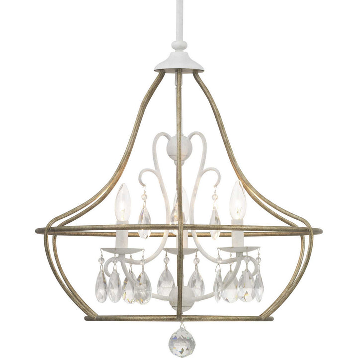 Progress Fleurette P400151-151 Chandelier Light - Cottage White