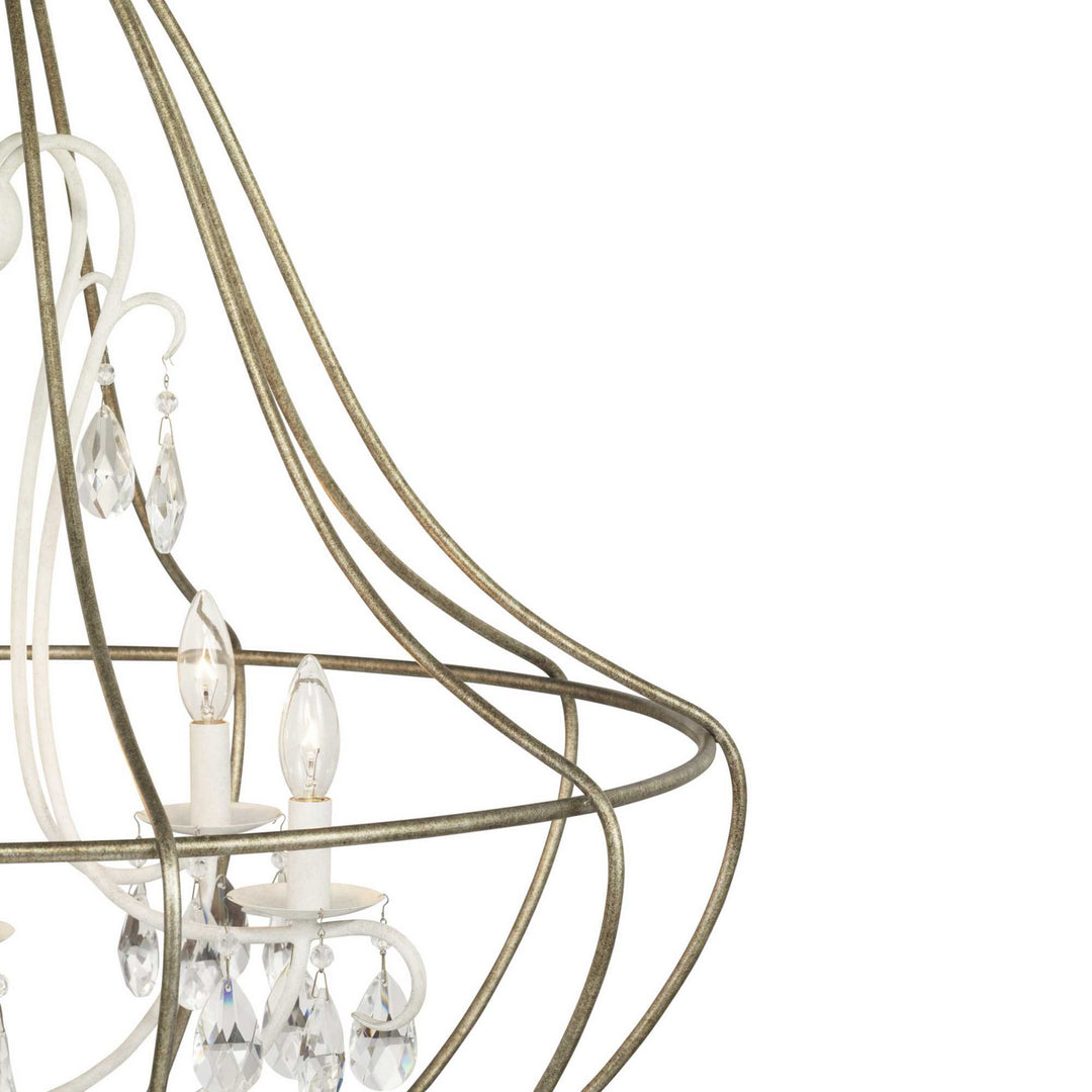 Progress Fleurette P400152-151 Chandelier Light - Cottage White