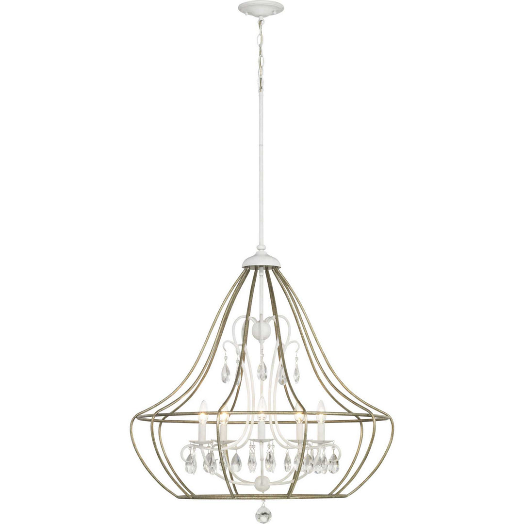Progress Fleurette P400152-151 Chandelier Light - Cottage White