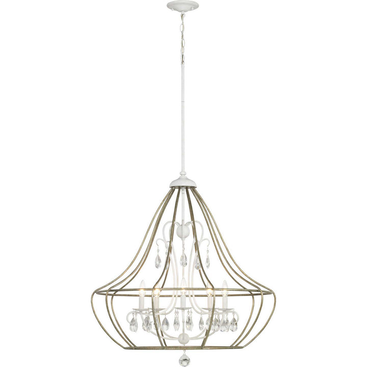 Progress Fleurette P400152-151 Chandelier Light - Cottage White
