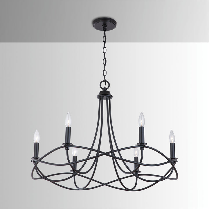 Capital Sonnet 431661MB Chandelier Light - Matte Black