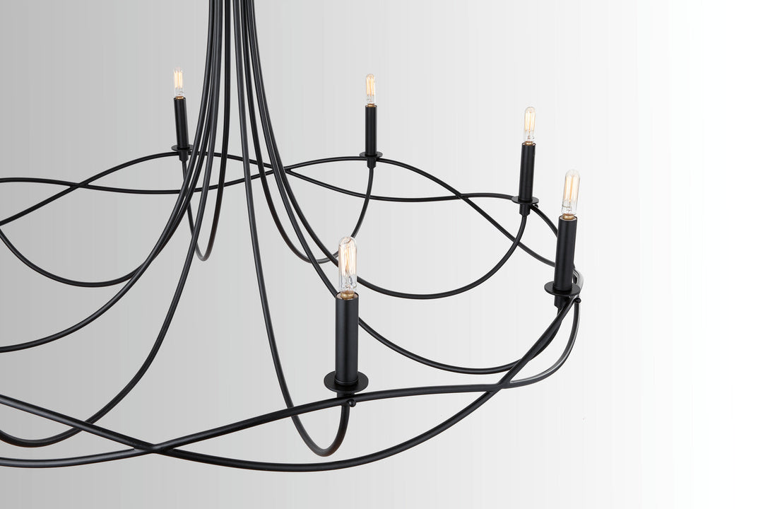 Capital Sonnet 431681MB Chandelier Light - Matte Black