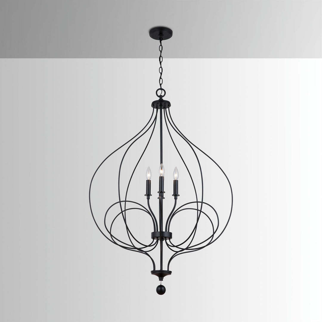 Capital Sonnet 531641MB Chandelier Light - Matte Black