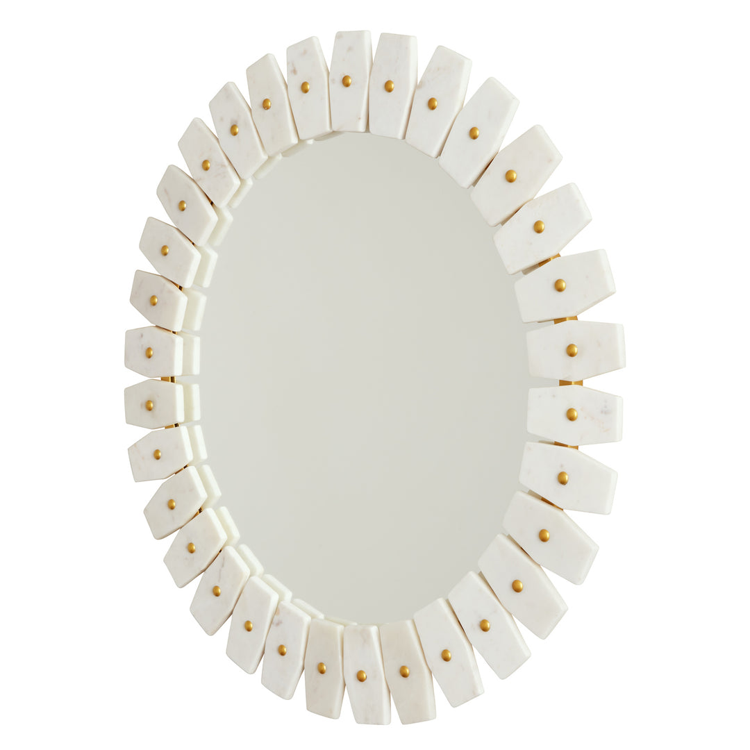 Capital Lighting 735404MM  Mirror Mirror Marble With Brushed Brass Metal