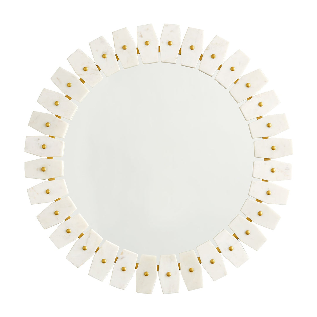 Capital Lighting 735404MM  Mirror Mirror Marble With Brushed Brass Metal