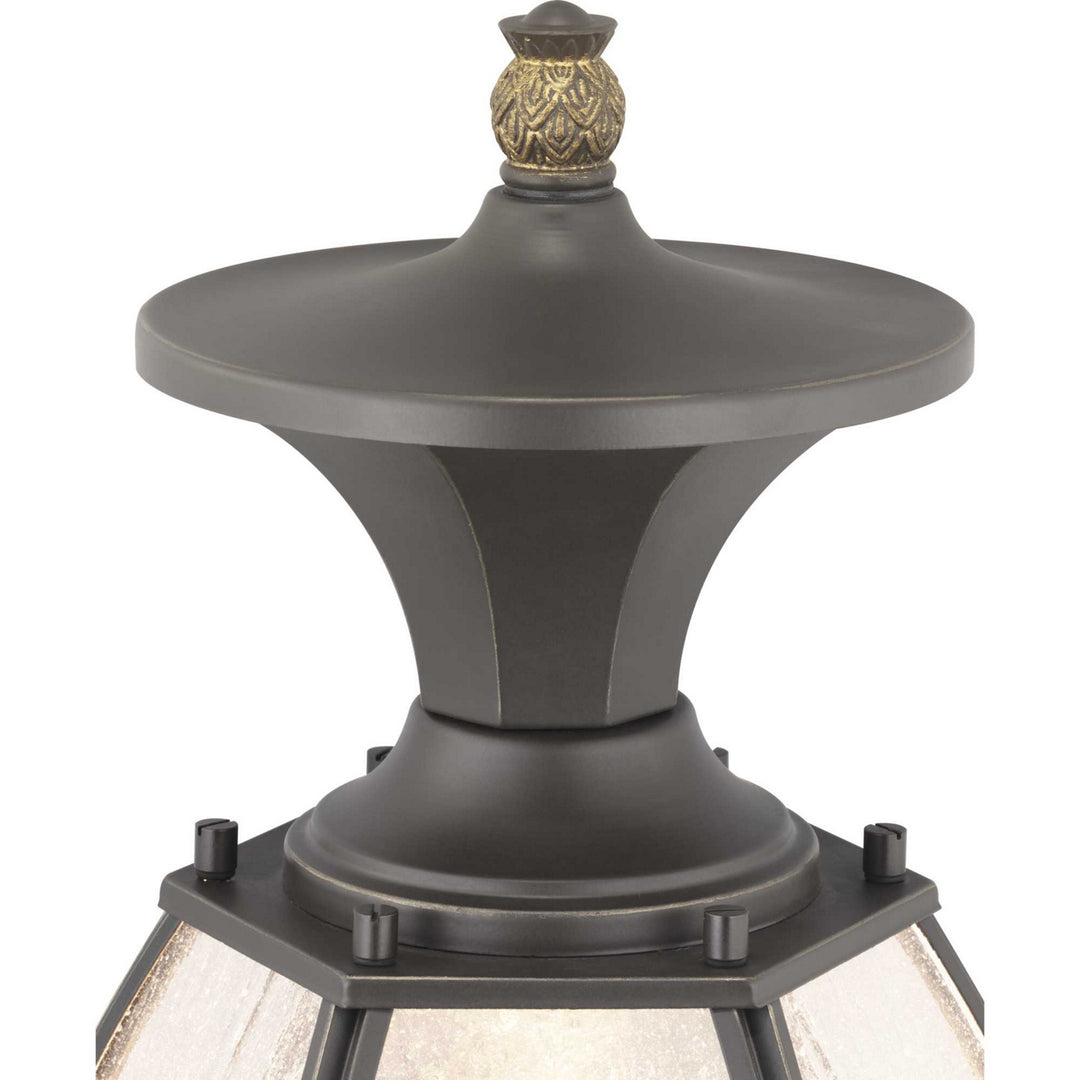 Progress Lighting P540034-020 River Place One Light Post Lantern Outdoor Bronze / Dark