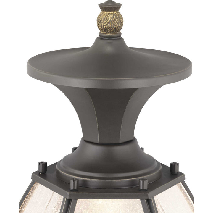 Progress Lighting P540034-020 River Place One Light Post Lantern Outdoor Bronze / Dark