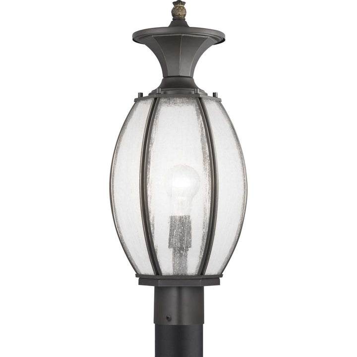 Progress Lighting P540034-020 River Place One Light Post Lantern Outdoor Bronze / Dark