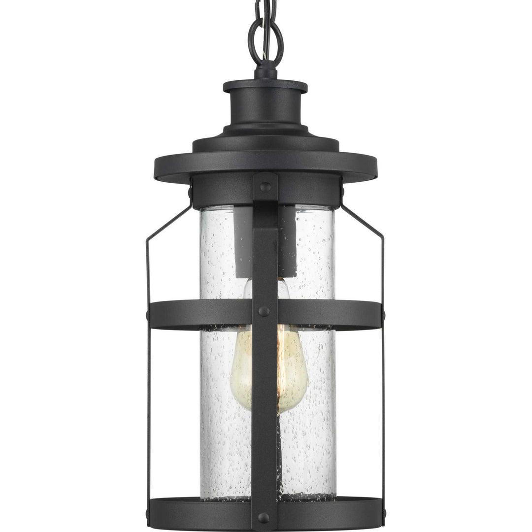 Progress Lighting P550031-031 Haslett One Light Hanging Lantern Outdoor Black