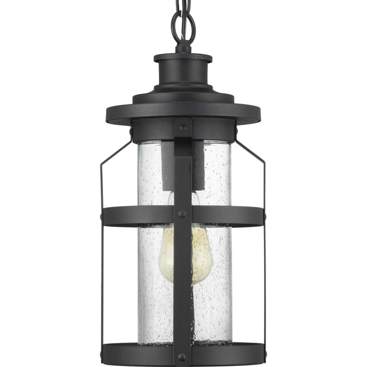Progress Lighting P550031-031 Haslett One Light Hanging Lantern Outdoor Black